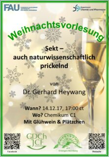 Zum Artikel "Weihnachtsvorlesung des Jungchemikerforums am 14.12.2017"