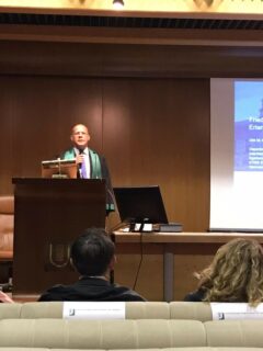 Prof. Dr. Dirk M. Guldi beim Vortrag an der Universität Tor Vergata (Foto: privat)