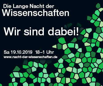 Zum Artikel "Unser Programm zur Langen Nacht der Wissenschaften am 19. Oktober 2019"