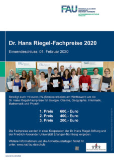 Zum Artikel "Schüler-Wettbewerb um die Dr. Hans Riegel-Fachpreise 2020"