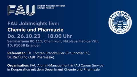 Zum Artikel "Einladung zu „FAU JobInsights live“"