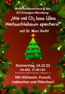 Poster zur Weihnachtsvorlesung des JCF 2023